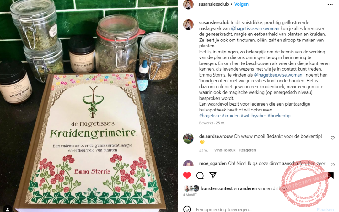 Review van auteur Susan Smit over De Hagetisse’s Kruidengrimoire